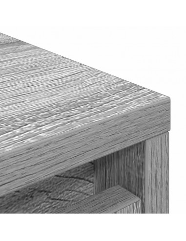 Scarpiera Grigio Sonoma 29,5x34x76 cm in Legno Multistrato