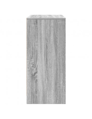 Scarpiera Grigio Sonoma 57x34x76 cm in Legno Multistrato
