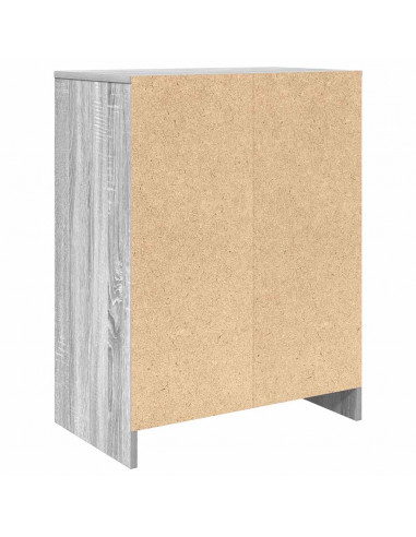 Scarpiera Grigio Sonoma 57x34x76 cm in Legno Multistrato