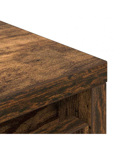 Scarpiera Rovere Fumo 29,5x34x76 cm in Legno Multistrato