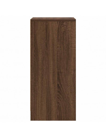 Scarpiera Rovere Marrone 29,5x34x76 cm in Legno Multistrato