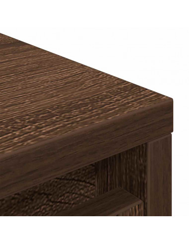 Scarpiera Rovere Marrone 29,5x34x76 cm in Legno Multistrato