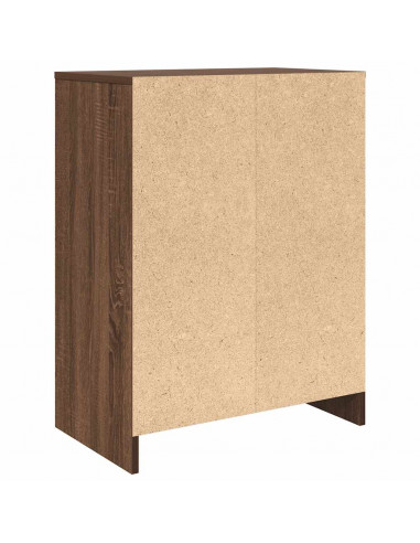 Scarpiera Rovere Marrone 57x34x76 cm in Legno Multistrato