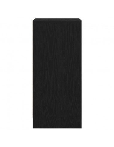 Scarpiera Rovere Nero 29,5x34x76 cm in Legno Multistrato