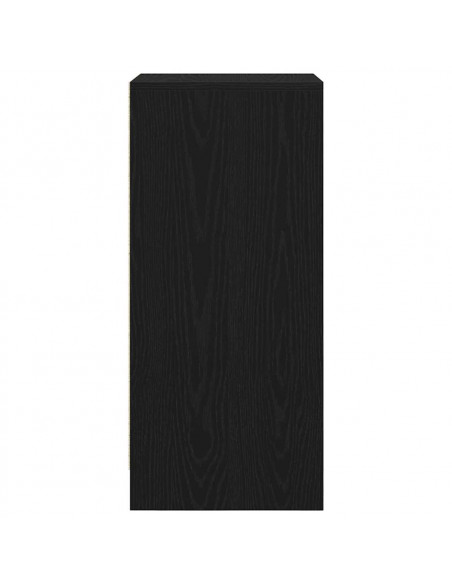 Scarpiera Rovere Nero 29,5x34x76 cm in Legno Multistrato