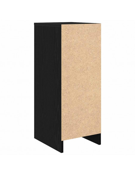Scarpiera Rovere Nero 29,5x34x76 cm in Legno Multistrato