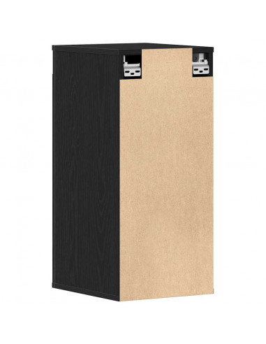 Scarpiera Rovere Rovere Nero 32x35x70 cm in Legno Multistrato