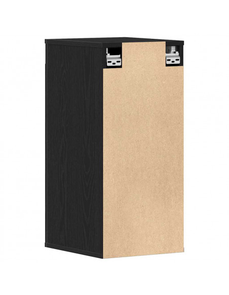 Scarpiera Rovere Rovere Nero 32x35x70 cm in Legno Multistrato
