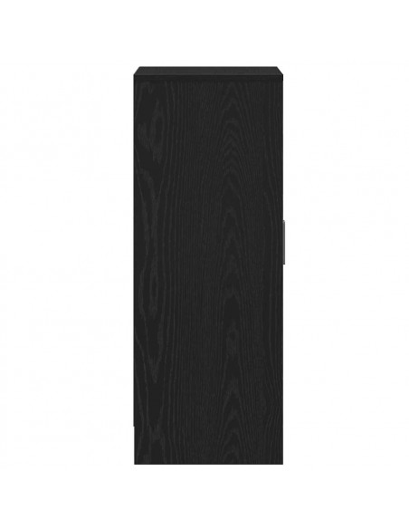 Scarpiera Rovere Rovere Nero 60x35x92 cm in Legno Multistrato