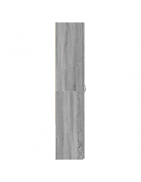 Schedario Grigio Sonoma 60x32x153 cm in Legno Multistrato