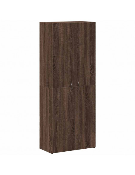 Schedario Rovere Marrone 60x32x153 cm in Legno Multistrato