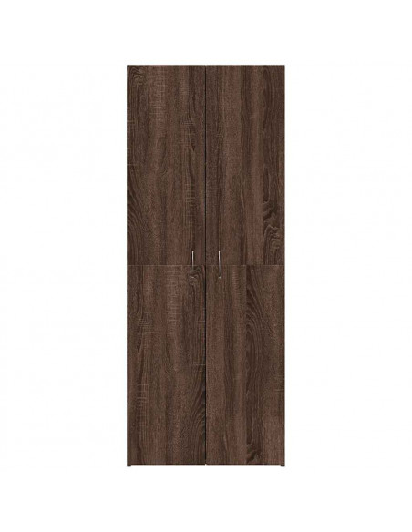 Schedario Rovere Marrone 60x32x153 cm in Legno Multistrato