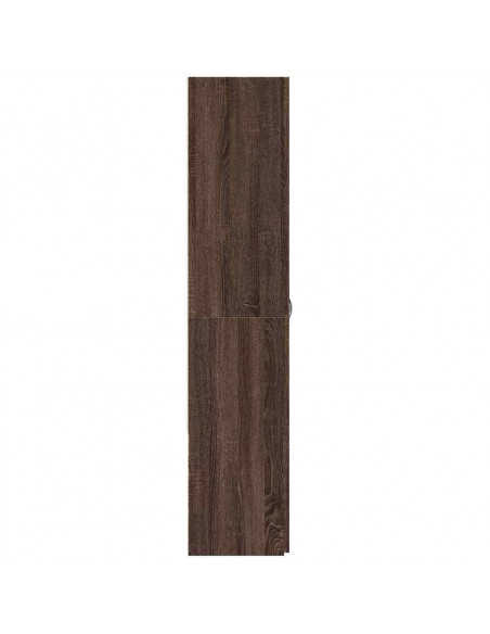 Schedario Rovere Marrone 60x32x153 cm in Legno Multistrato