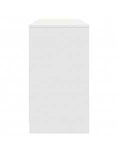 Scrivania Bianca 120x42x76 cm in Legno Multistrato 2