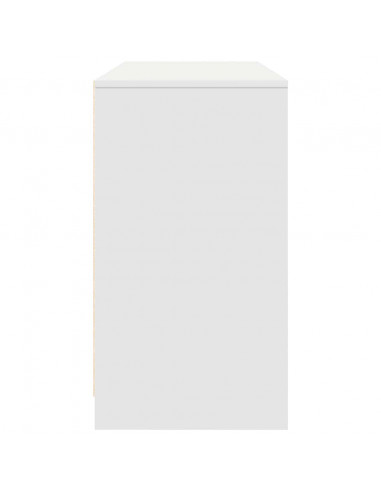 Scrivania Bianca 120x42x76 cm in Legno Multistrato