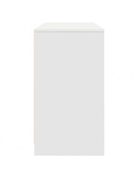 Scrivania Bianca 120x42x76 cm in Legno Multistrato