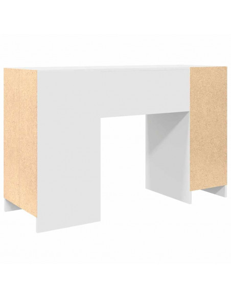 Scrivania Bianca 120x42x76 cm in Legno Multistrato