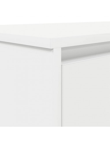 Scrivania Bianca 120x42x76 cm in Legno Multistrato