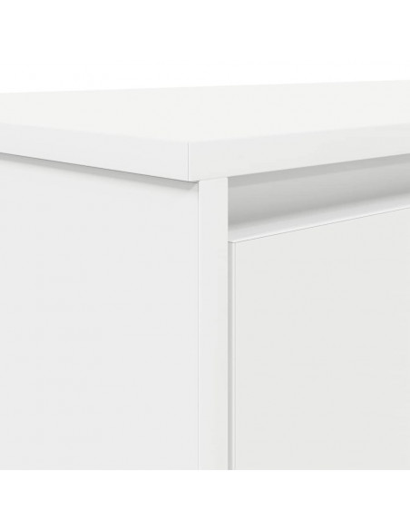 Scrivania Bianca 120x42x76 cm in Legno Multistrato