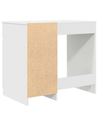 Scrivania Bianca 86x49x76 cm in Legno Multistrato