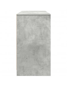 Scrivania Grigio Cemento 120x42x76 cm in Legno Multistrato 2