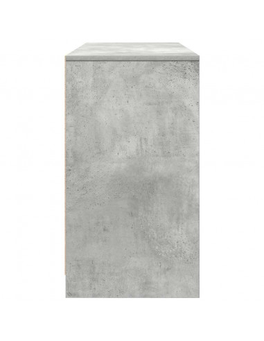 Scrivania Grigio Cemento 120x42x76 cm in Legno Multistrato