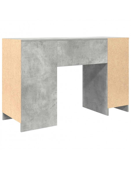 Scrivania Grigio Cemento 120x42x76 cm in Legno Multistrato