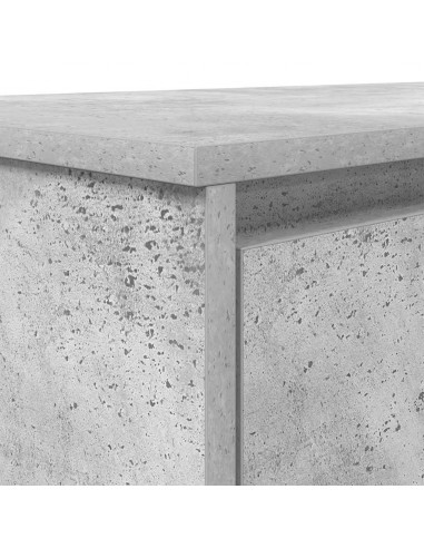 Scrivania Grigio Cemento 120x42x76 cm in Legno Multistrato