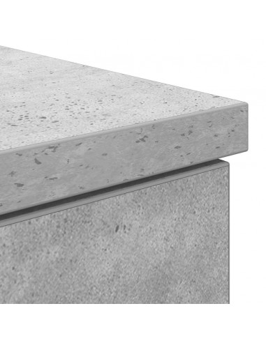 Scrivania Grigio Cemento 86x49x76 cm in Legno Multistrato