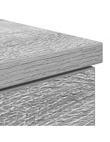 Scrivania Grigio Sonoma 86x49x76 cm in Legno Multistrato