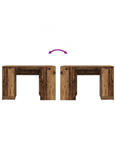 Scrivania Legno Antico 120x42x76 cm in Legno Multistrato