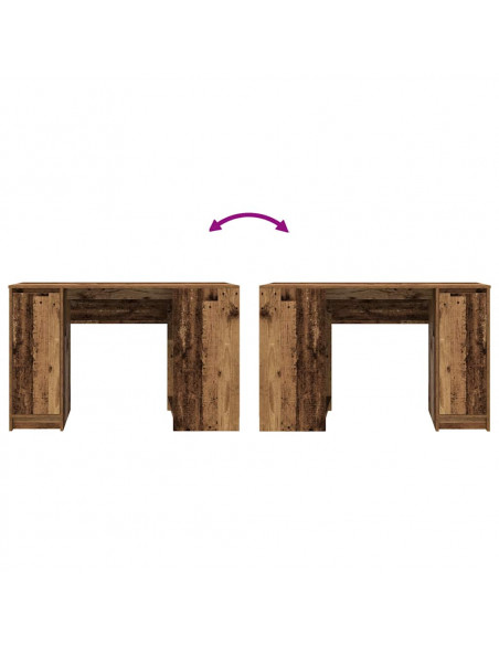 Scrivania Legno Antico 120x42x76 cm in Legno Multistrato