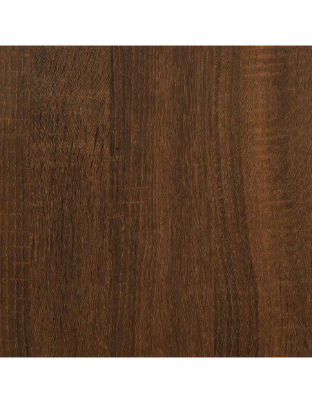 Set Mobili da Bagno 3 pz Rovere Marrone in Legno Multistrato