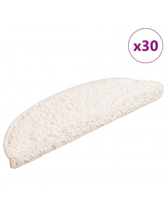 Tappetini per Scale 30 pz Bianchi 56x17x3 cm 2