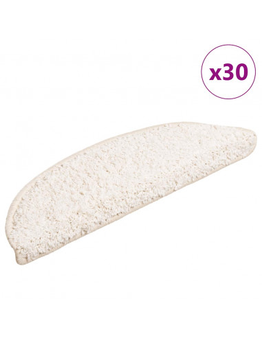 Tappetini per Scale 30 pz Bianchi 56x17x3 cm