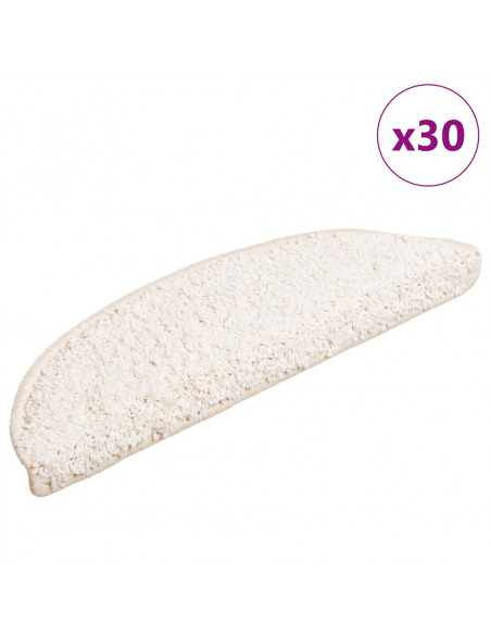 Tappetini per Scale 30 pz Bianchi 56x17x3 cm