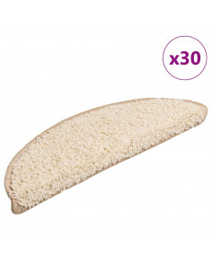 Tappetini per Scale 30 pz Crema 56x17x3 cm 2