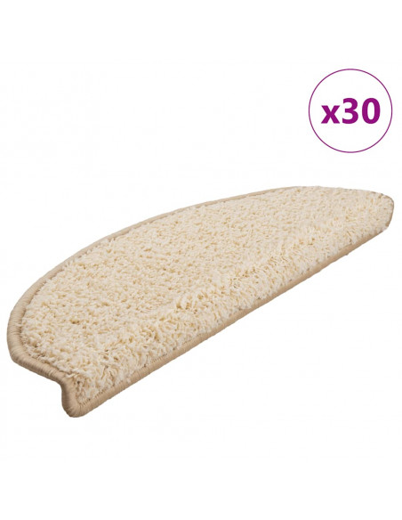 Tappetini per Scale 30 pz Crema 65x21x4 cm