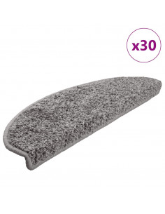 Tappetini per Scale 30 pz Grigi 65x21x4 cm 2