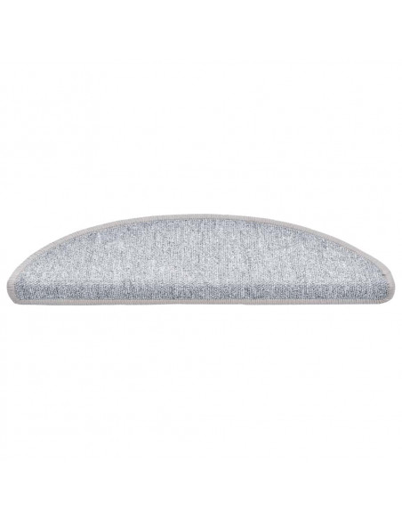 Tappetini per Scale 30 pz Grigio Chiaro 56x17x3 cm