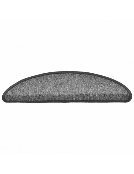 Tappetini per Scale 30 pz Grigio Scuro 56x17x3 cm