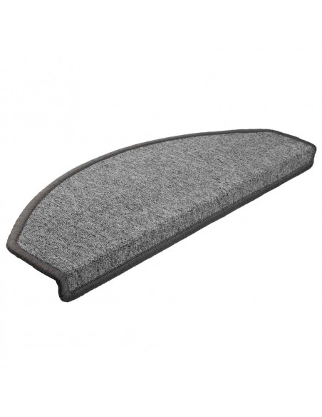 Tappetini per Scale 30 pz Grigio Scuro 65x24x4 cm