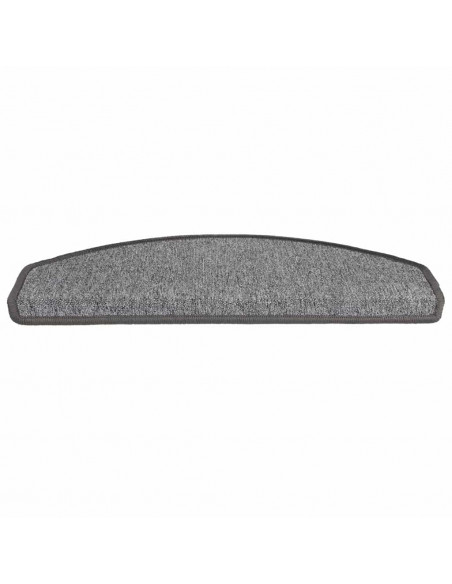 Tappetini per Scale 30 pz Grigio Scuro 65x24x4 cm