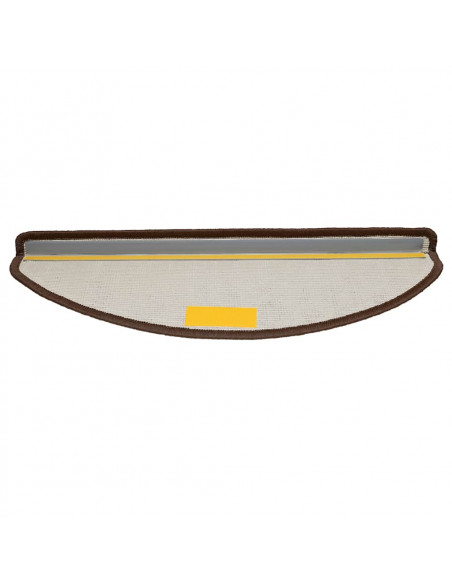 Tappetini per Scale 30 pz Marrone 65x21x4 cm