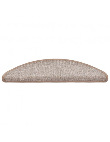 Tappetini per Scale 30 pz Marrone Chiaro 56x17x3 cm