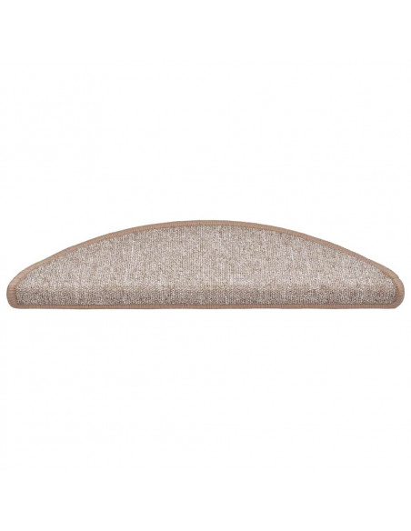 Tappetini per Scale 30 pz Marrone Chiaro 56x17x3 cm