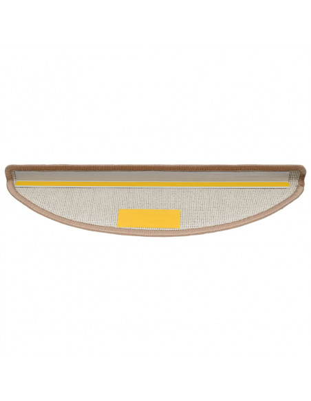 Tappetini per Scale 30 pz Marrone Chiaro 56x17x3 cm