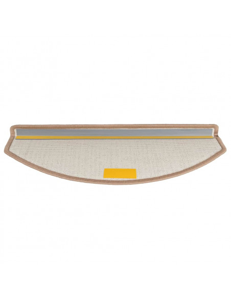 Tappetini per Scale 30 pz Marrone Chiaro 65x24x4 cm