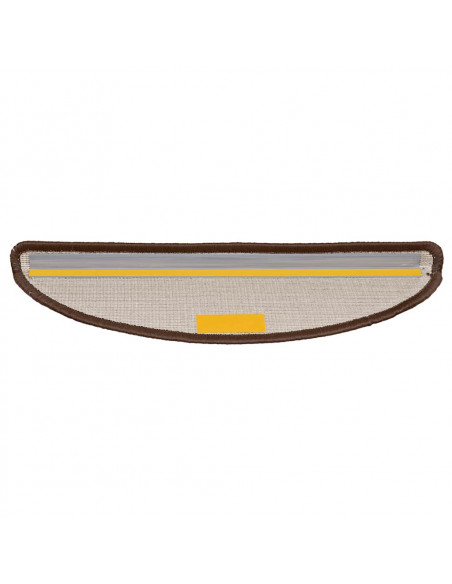 Tappetini per Scale 30 pz Marroni 56x17x3 cm