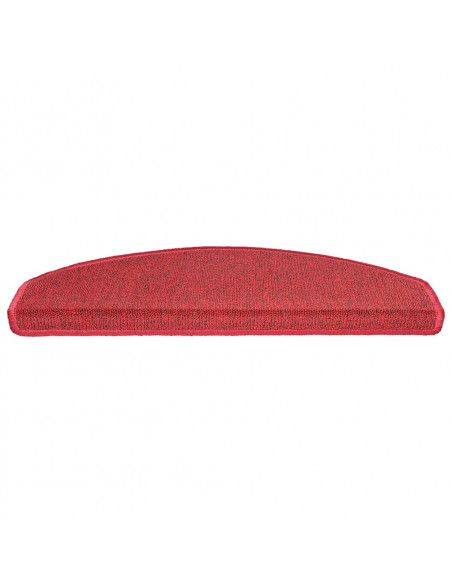 Tappetini per Scale 30 pz Rosso Bordò 65x24x4 cm